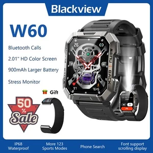 Men Tactical Military Smart Watches Health Tracker Waterproof for Android IOS - Picture 1 of 7