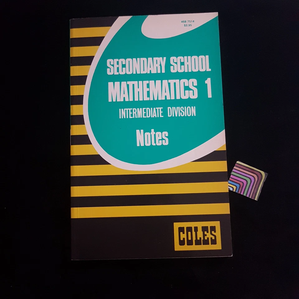 Secondary School Mathematics 1 Intermediate - Coles Notes Study Guide 1982 - Image 1 of 1