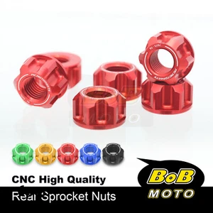 Red SPOKE6 M10 Rear Sprocket Nuts For Honda CBR600RR /ABS 2017-2020 17 18 19 20 - Foto 1 di 13