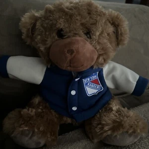New York Rangers 10" Varsity Plush Bear - Picture 1 of 3