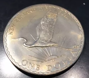MONEDA NEW ZEALAND -1 DOLLAR 1974 - 6 FEBRUARY DAY- CONMEMORATIVE DOLLAR - Bild 1 von 4