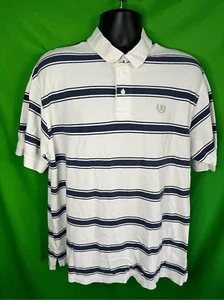 Izod Golf Polo Shirt Green Striped Mens Size XL - Picture 1 of 4