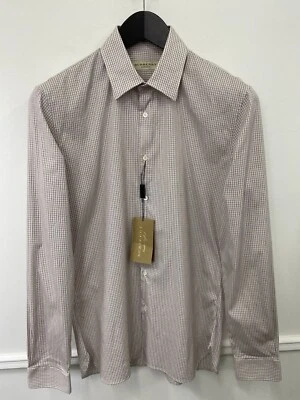 Camisa formal Burberry para hombre calce ajustado hecha en Italia talla 38 15 Foto 1 de 4