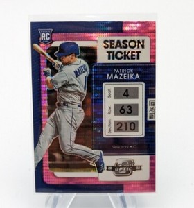 Patrick Mazeika 2022 Panini Chronicles Contenders Optic Pink Pulsar Prizm RC #18