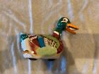 Vintage Daiya Friction Powered Metal Duck Push Toy GREAT Colors