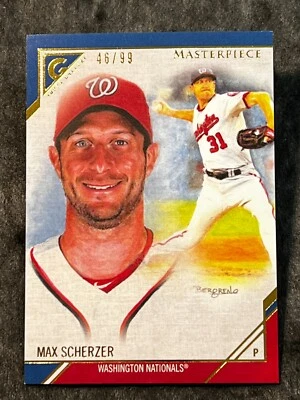 2017 Topps Gallery MASTERPIECE Max Scherzer 46/99 - Image 1 of 3
