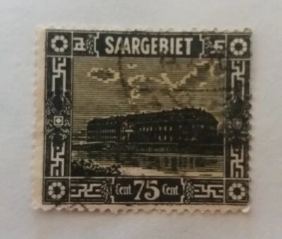 Germany SAARGEBIET 1923 75c Used Landscapes 1976 - Image 1 of 2