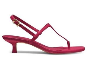 New Michael Kors® Womens Tasha Leather Kitten T Sandals Shoes All Sizes  $110.00