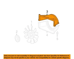 GM OEM Cooling Fan-Upper Shroud 15088330 - Picture 1 of 2