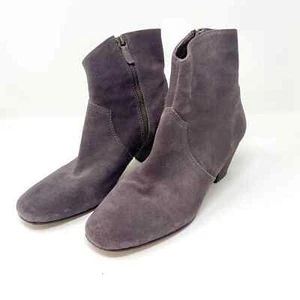 Boden Suede Purple Heel Booties Size 41 / US 9.5 EUC - Picture 1 of 5