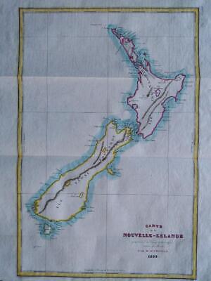 1835 - DUMONT D'URVILLE - Map NEW ZEALAND • 188.08$