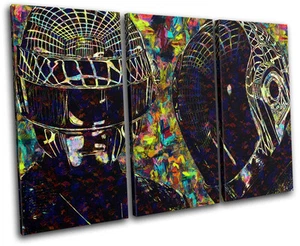 Daft Punk Pop Pintura Colorida DJ Club LIENZO AGUDO ARTE DE PARED Impresión de Imagen - Imagen 1 de 1