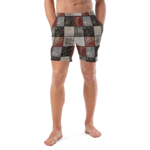 Venezianischer Druck Custom Print Herren Badehose Badeanzug Schwarz Grau Rot 2XS-6XL - Bild 1 von 47