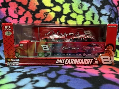 Winner's Circle Dale Earnhardt Jr. 1:64 Hauler Tin Set IN PACKAGE NASCAR #8 - Image 1 of 4