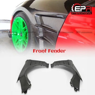 Карбоновые вентилируемые брызговики переднего крыла 2 шт для 09–16 Hyundai Genesis Rohens Coupe - Изображение 1 из 4