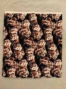 Tela Alexander Henry Bison Border estampado negro marrón salvaje oeste 5 yardas - Imagen 1 de 2