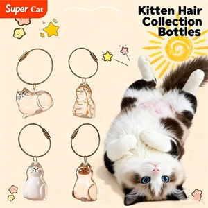 6PC Cat hair storage box pendant cat hair storage capsule keychain commemorative - Picture 1 of 16