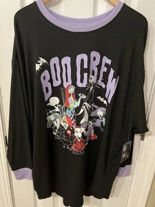 Disney Tim Burton The Nightmare Before Christmas Jack And Sally Nightgown LARGE - Picture 1 of 5