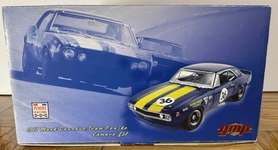 GMP 1/18 1967 Camaro Z28 Mark Donahue Penske Racing coche fundido a presión nuevo en caja Chevrolet Foto 1 de 4