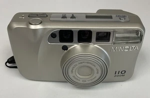 Minolta 110 Zoom 35mm Point and Shoot Film Camera, & soft case - Picture 1 of 11