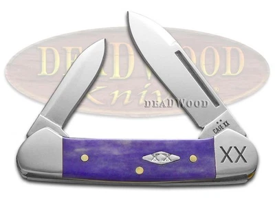 Case xx Knives Butterbean Ultra Violet Bone 12509 Stainless 1/500 Pocket Knife - Image 1 of 4