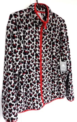 Chaqueta Disney para mujer 2XL negra roja Minnie Mouse polar etiquetas con cremallera Foto 1 de 4