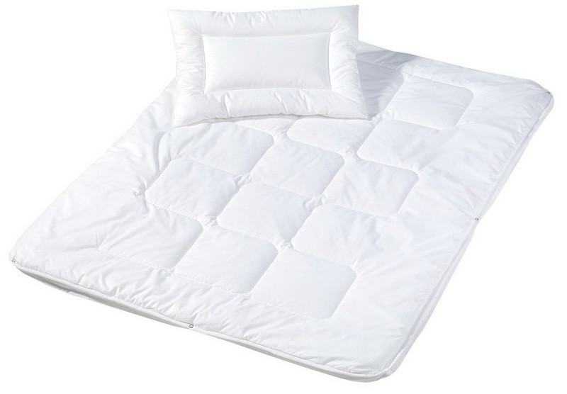 Set Piumino E Cuscino Anti Allergia Per Culla - 120x90 Cm, Microfibra, Per Bambini - Foto 10