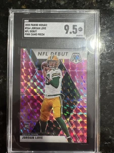 2020 Panini Mosaic NFLDebut Jordan Love #264 Mosaic Camo Pink Prizm (RC) SGC 9.5 - Bild 1 von 2
