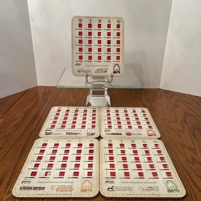 Front Porch Classics 5 Replacement State Fair Shutter Window Bingo Game Cards - Image 1 of 4