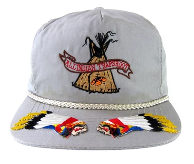 De colección OTTO All Indian Trap Shoot Tipi Parcheado Gris Béisbol Camionero Sombrero OS Foto 1 de 4