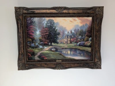 Pintura Thomas Kinkade - Lakeside Manor (Mansions in Paradise I) Foto 1 de 4