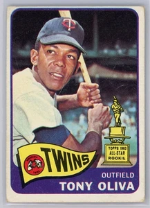 1965 Topps Tony Oliva Rookie Cup Card MLB HOF Minnesota Twins - Picture 1 of 2