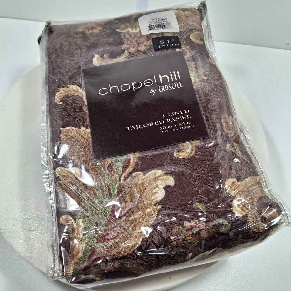 Chapel Hill One (1) Tailored Panel Croscill Aristocrat 50” " Panel Eggplant