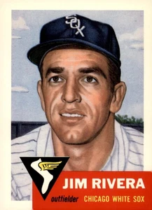 1991 Topps Archives 1953 #156 Jim Rivera Chicago White Sox Bio - Picture 1 of 2