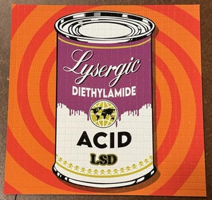 Denial Super Soup Bicycle Day 2022 Blotter impresión artística S/# 30 homenaje a Andy Warhol - Imagen 1 de 6