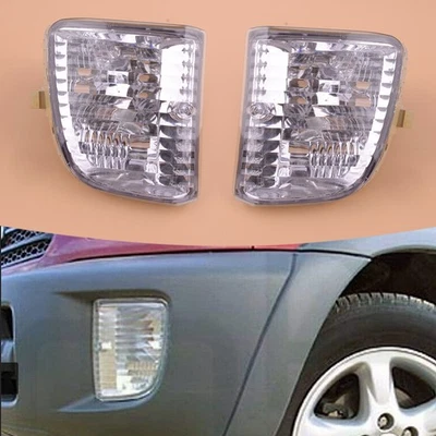 1 Pair Front Bumper Fog Light Turn Signal Lamp Fit For Toyota RAV4 01-03 - Image 1 of 4