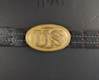 United States Logo Belt Buckle Brass 1800's Era - Image 1 of 4