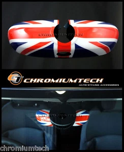 MK3 MINI F54 F55 F56 F57 F60 Union Jack Rear View Mirror Cover for Manual Dim - Picture 1 of 5