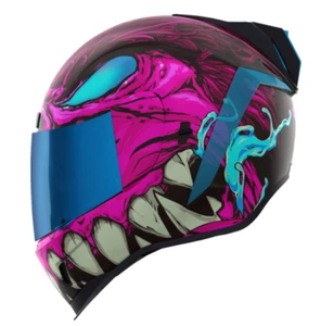 Casco de motocicleta Icon Airform Manik'rr rosa MIPS que brilla en la oscuridad - todos los tamaños - Imagen 1 de 14