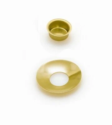 Tüllen für große Pyramidenkerzen vermessingt mit Tropfenfänger Ø 17mm  - Bild 1 von 2