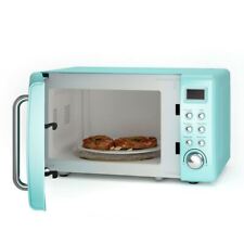 Modern & Durable Green 700W Glass Turntable Retro Countertop Microwave Oven-