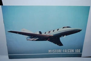 CATALOGUE BROCHURE AVIONS MARCEL DASSEAULT MYSTERE FALCOM 100 DE MAI 1983 - Picture 1 of 4