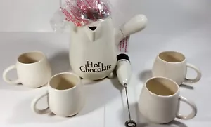 Hot Chocolate Maker w/ mixer Frother & 4 mugs from Cook's Essentials New in box - Picture 1 of 7