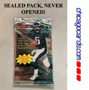 2001 Fleer Genuine Football Hobby Pack Drew Brees Rookie Tomlinson Unitas Auto)? - Picture 1 of 12