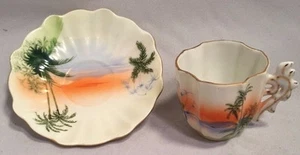Occupied Japan Demitasse Cup and Saucer - Picture 1 of 5