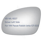 Mirror Glass Outside For Vw Passat Rabbit Jetta Gti Eos R32 Driver Left Side Lh