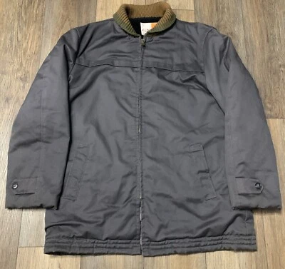 De Colección Años 70 Aldens Gris Tareas Chaqueta Para Hombres L Exterior Militar Ropa de Trabajo Abrigo Foto 1 de 4