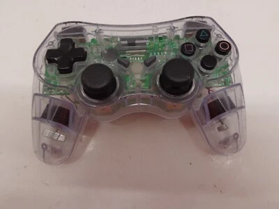 Nyko Wireless PS2 controller SXJRFHDWT01 Item #81585 transparent No Dongle. - Image 1 of 4