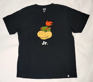 Uniqlo Bowser Jr. Black T Shirt Super Mario Men's Size XL - Picture 1 of 6
