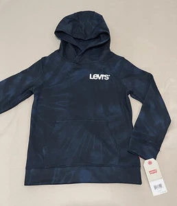 New Levis Boys Pullover Hoodies Size-Medium 5-6 years Blue Long Sleeve Sweaters - Picture 1 of 13